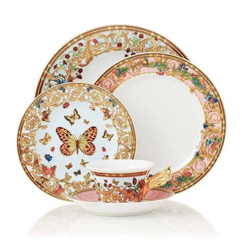 replica versace dinnerware|versace butterfly garden dinnerware.